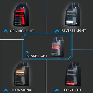 Accessoires automobiles, feux arrière à LED pour VW Volkswagen T5 Multivan / Caravelle 2010-2015 V2, feux arrière, clignotants - Product Image 2