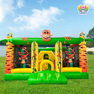Château Gonflable Commercial à Thème Safari Animal pour Enfants avec Souffleur – Idéal pour Fêtes et Événements - Product Image 1