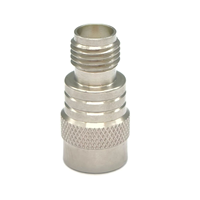 Adaptateur coaxial RF QS MA/S MA-JKAG1 50 Ohm 10MHz-18GHz en acier inoxydable mâle/femelle pour communication haute fréquence VSWR 1.15:1