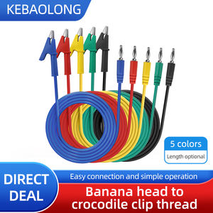 Kawat uji Multimeter tembaga murni 16awg biru kabel daya silikon & kabel ekstensi - Product Image 2