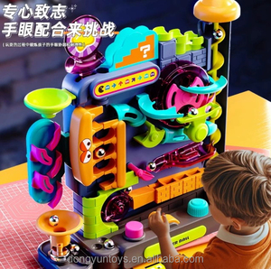 <span class=keywords><strong>Jeu</strong></span> de société éducatif en plastique, circuit de <span class=keywords><strong>billes</strong></span> avec obstacles, pour les 5-7 ans, TOPSKY TOYS, soirée en famille, piste chronométrée - Product Image 3