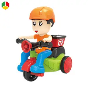 QS批发益智儿童摩擦汽车玩具搞笑迷你惯性卡通车3轮三轮车仿真模型汽车玩具