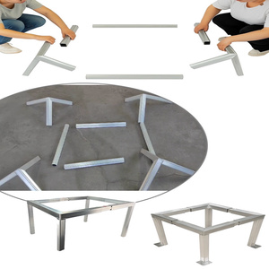 סטנד ק אלומיניום קל משקל מסגרת anodized קומפקטי, הרכבה על האתר, תמיכה גבוהה עמיד ליחידות חוצות - Product Image 4