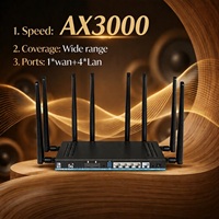 Router con Tarjeta SIM 5G Openwrt para Balanceo de Carga, MT7981 SDWAN Wireguard VPN WiFi6, Router CPE 5G