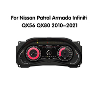 Krando LCD groupe d'instruments numériques virtuels GPS Navi boussole odomètre compteur de vitesse pour Infiniti QX80 Nissan patrouille y62 2010 +