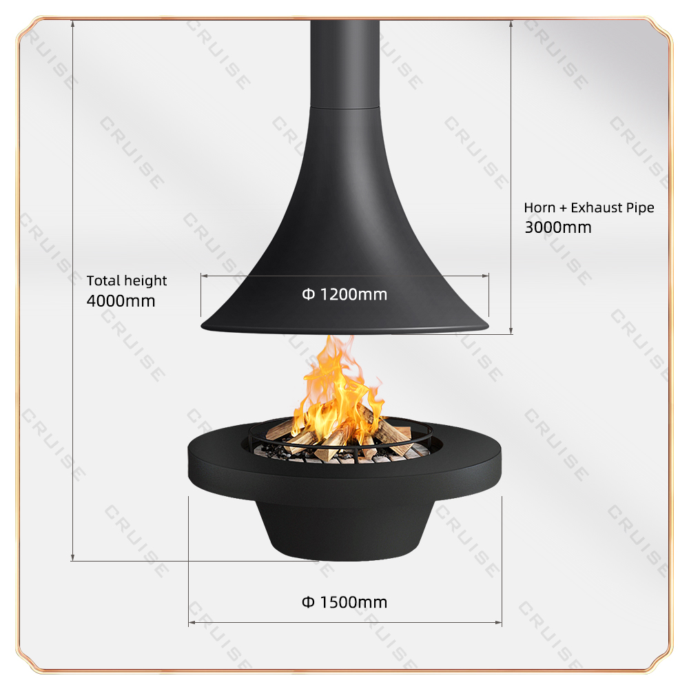 Muriel - Alcohol fireplace - D1200-H1500