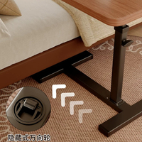 Support d'ordinateur portable multifonctionnel et portable pour lecture et écriture au chevet, réglable en hauteur, avec plateau roulant pour chambre à coucher