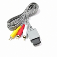Kabel AV Antarmuka Host 1.8M untuk Konsol WII, Kabel AV untuk WiiAV, Kabel Video WiiAV, Kabel Koneksi Data