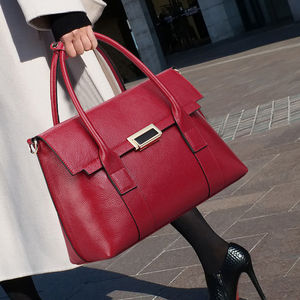 Bolso Bandolera y de Hombro de Cuero Genuino, Moderno y Elegante para Mujer, de Alta Gama, con Cierre de Cremallera Impermeable - Product Image 6