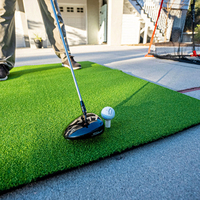 Gazon artificiel en gros pour tapis d'entraînement de golf, tapis de golf 3D de luxe pour l'extérieur, qualité commerciale