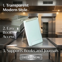 Support de bureau en métal transparent personnalisé, étagère à livres, épaisseur du panneau 3 mm, montage facile pour l'affichage sur le bureau, l'école, la réception