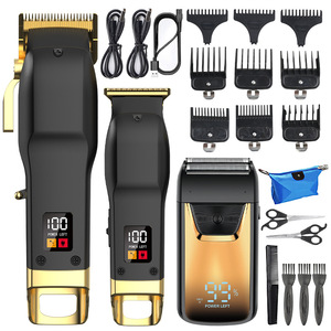 Prix Usine <span class=keywords><strong>Kit</strong></span> de Coupe de Cheveux Professionnel Rechargeable sans Fil Coiffeur à Domicile Batterie Hydrure Métal Nickel 1800mAh Tondeuse Électrique RV - Product Image 1