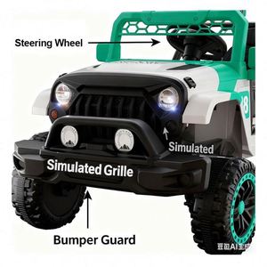 Toysrunner Kids Electric Ride-On Car Plastic Durable High Quality <b>Battery</b> <b>Operated</b> Toy Vehicle 2025 Edition Music Lights Safety - Product Image 3