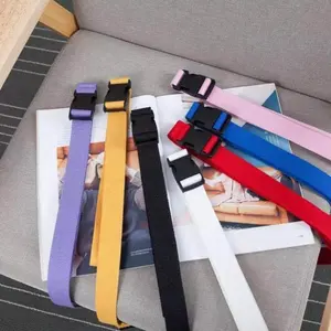 Woman Fabric Belt Stretchy Outdoor Fashion Breathable Canvas Belt Jeans Ladies Canvas Belt