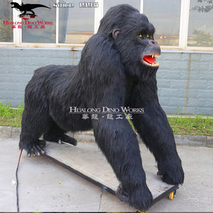 Hot Sale Vivid Animal Model Life Size Animatronic Animal <strong>Gorilla</strong> Sculpture - Product Image 2