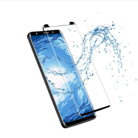 Protection d'écran en verre trempé liquide anti-rayures avec colle intégrale pour Samsung Galaxy S8 S9 Plus Note 8 9