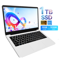 Ordinateur portable neuf OEM 14,1 pouces Intel N95 Quad-Core 1,7 GHz, 1 To SSD, écran FHD 16:09 IPS, clavier anglais, Windows 11 Business, graphismes UHD