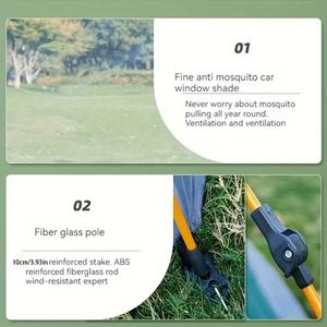 <span class=keywords><strong>Tente</strong></span> pop-<span class=keywords><strong>up</strong></span> imperméable pour camping et plage, <span class=keywords><strong>tente</strong></span> légère et automatique instantanée pour 3 à 4 personnes, imperméable et coupe-vent, pour les voyages à la plage - Product Image 4