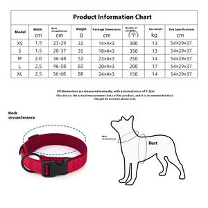Verstellbares großes kleines Nylon-Halsband für den Golden <span class=keywords><strong>Retriever</strong></span> Atmungsaktives Sandwich Gepolsterte grenz überschreitende Direkt versorgung für Hunde - Product Image 5