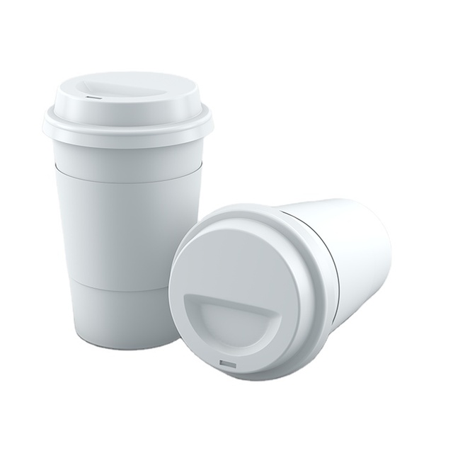 Wholesale Biodegradable Bamboo Fiber Travel Coffee Mug Eco Friendly Recycling Coffee Cup with Lid
