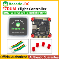 AOCODA-RC F7 Pengontrol Penerbangan Ganda untuk X8 untuk Drone DJI HD FPV BMI270/MPU6000 3-6S BEC Betaflight/INAV Bahan Logam