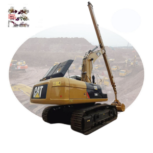 Excavatrice sur chenilles Caterpillar 336D2L d'occasion, modèle CAT336, avec flèche télescopique de 30 m et godet à grappin pour fondations profondes - Product Image 4