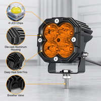 Feux de travail LED super lumineux 3000LM 30W IP67 étanches, pour la conduite, le travail, les 4x4, 12V, 3 pouces, pour voitures, camions, UTV, ATV, tout-terrain, tracteurs