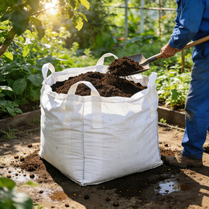 कारखाने प्रत्यक्ष भारी शुल्क वाली फिbc बड़ी जंबो बैग 1-2 टन पीपी थोक भंडारण घन वर्ग औद्योगिक बड़े बैग - Product Image 1