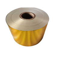 Rouleau de papier d'aluminium doré pour emballage alimentaire, imprimé en gravure, gaufré, papier d'emballage pour chocolat souple, 70 microns, taille personnalisée, laminé