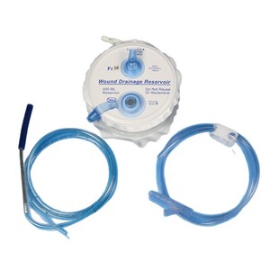 Dispositif de drainage des plaies jetable de qualité export avec manchon à aiguille, système PVC, flacon fileté, stérilisé à haute température - Product Image 5
