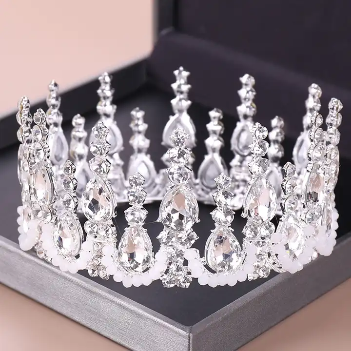 Haarschmuck Krone Diademe für Frauen Gold Silber Farbe Kristall