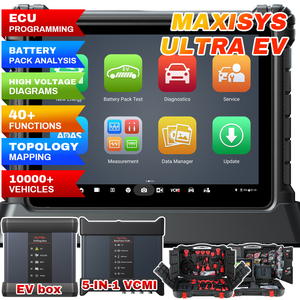 100% Original Autel Maxisys Ultra Ev New energy Diagnostic Tool OBD2 Engine Analyzer for Cars with 1-Year Warranty 12V Power - Product Image 1