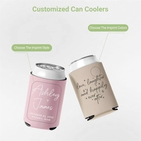Enfriadores de Latas Personalizados de Neopreno, Duraderos y Modernos, con Texto/Logotipo/Diseño Personalizado para Recuerdos de Fiesta de Bodas