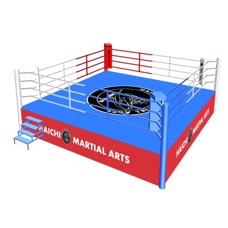 Martial Arts Equipment 7m Size Boxing Ring With Canvas Floor Cover