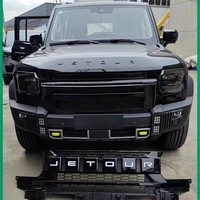 Grille avant ABS pour Jetour Traveller T2, style Black Warrior, grille en maille, pièces de modification de pare-chocs tout-terrain