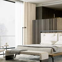 Rideaux occultants sur mesure de luxe modernes, isolants et insonorisants, en jacquard teint en fil haute précision, tissage texturé beige pour chambre à coucher