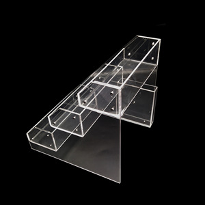Phong cách hiện đại có thể tháo rời vít-cố định trong suốt <span class=keywords><strong>Acrylic</strong></span> hiển thị mỹ phẩm Rack tùy chỉnh bởi các nhà sản xuất - Product Image 2