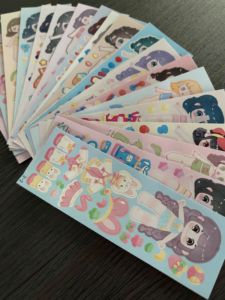 Printing of cute vinyl <b>stickers</b>: waterproof, glossy, custom die-cut <b>stickers</b>; children’s <b>stickers</b>; bed sheets; gift boxes - Product Image 6