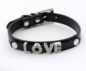 Personalizzabile collare <span class=keywords><strong>per</strong></span> cani in pelle stile semplice Cuello personalizzato Cuello lettera scorrevole con <span class=keywords><strong>nome</strong></span> fai da te <span class=keywords><strong>per</strong></span> l'applicazione di <span class=keywords><strong>gatti</strong></span> - Product Image 6