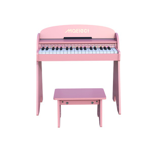 Wooden Piano Electronic Keyboard <b>Educational</b> <b>Toy</b> For Children 4-6 Years Old Girls First Birthday Gift Set - Product Image 2