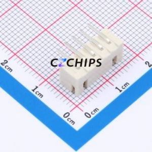WAFER-XH2.54-5PWZ-Y62 Wire-to-Board Pin Header Bent Lead Through Hole,P=2.5mm Connector 1x5P 2.5mm Right Angle Insert XH - Product Image 2