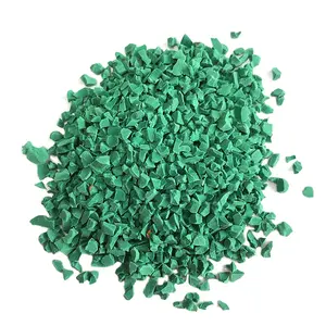 1-4mm green football grass infill crumb colored epdm rubber granules