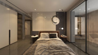 Revêtement mural en MDF |   Design moderne pour villa et appartement résidentiels |   Personnalisation intégrale de la maison sur mesure avec plan d'aménagement