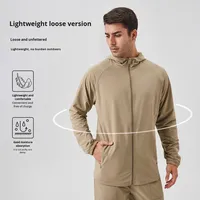 Veste de sport pour homme Jade Love automne-hiver, Spandex/Nylon, anti-plis, course à pied, fitness, grande taille, coupe ample, coupe-vent, fermeture éclair frontale