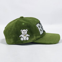 Casquette de baseball souple non structurée à 6 panneaux en velours avec logo personnalisé, broderie de luxe, vente en gros, pour toutes les saisons