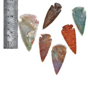 Puntas de flecha de ágata tejidas a mano de 2 pulgadas para hacer joyas, puntas de flecha de piedra de ágata Natural para proyectos artesanales, accesorios hechos a mano - Product Image 1