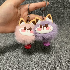 Nuevo Llavero Colgante de Peluche Semimanual con Campana de Gato de Dibujos Animados, Pequeño Regalo para Mochilas, Mejores Amigos, Dormitorios y Escuela - Product Image 3