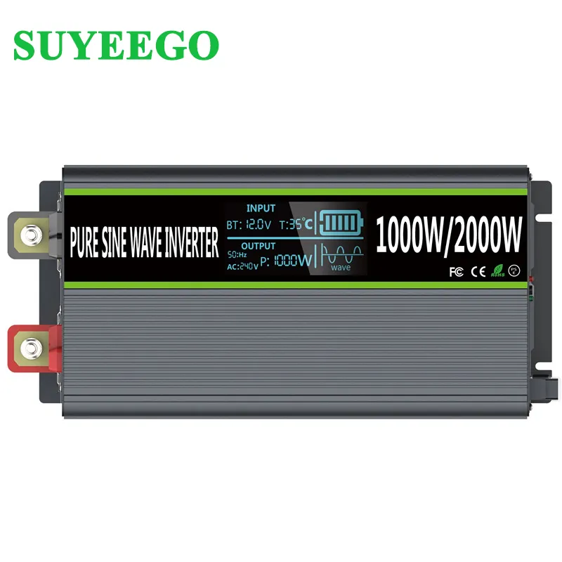 Bộ Biến Tần SUYEEGO 12V 220V 1000 Watt, Bảng Mạch Biến Tần Sóng Sin Tinh Khiết 12V Sang 6V