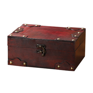 Caja de almacenamiento de madera Mystic Arts con cerradura rectangular para el hogar, oficina, escritorio, organización de documentos, contraseñas, pequeña caja decorativa - Product Image 5