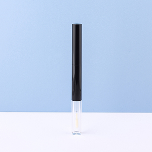 Emballage cosmétique deux-en-un pour <span class=keywords><strong>crayon</strong></span> à sourcils et crème colorante pour sourcils, tube à double extrémité <span class=keywords><strong>transparent</strong></span> noir - Product Image 2